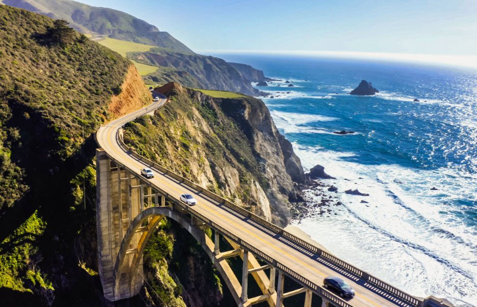 Pacific Coast Paradise Route, California to Washington